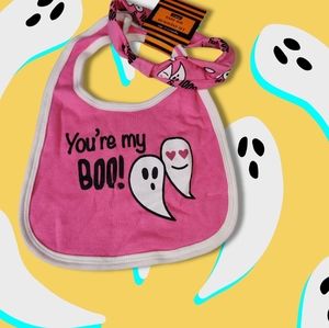 Baby Bib Halloween You're My Boo! Headband 0-12 M